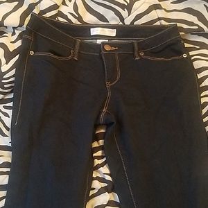 A pair of  low-rise jeans